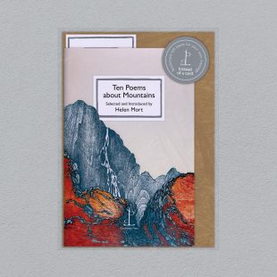 View ‘Ten Poems about Mountains’ pack shot Pack image of the Ten Poems about Mountains poetry pamphlet on a decorative background