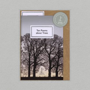 View ‘Ten Poems about Trees’ pack shot Pack image of the Ten Poems about Trees poetry pamphlet on a decorative background