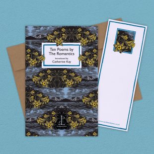 View ‘Ten Poems by The Romantics’ group shot Group image of the Ten Poems by The Romantics poetry pamphlet on a decorative background